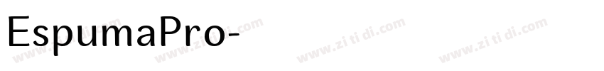 EspumaPro字体转换