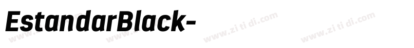 EstandarBlack字体转换