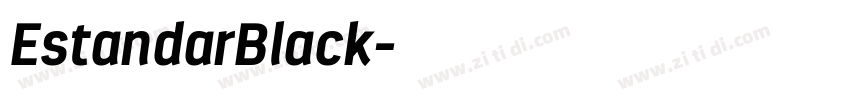 EstandarBlack字体转换