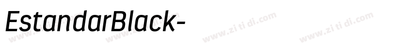 EstandarBlack字体转换