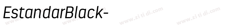 EstandarBlack字体转换