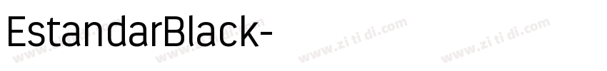 EstandarBlack字体转换