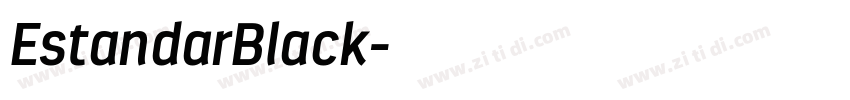 EstandarBlack字体转换