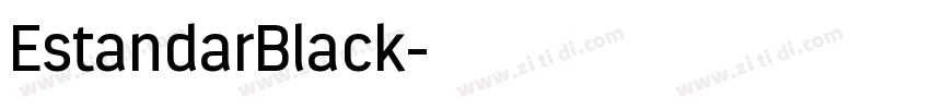 EstandarBlack字体转换