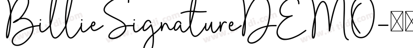 BillieSignatureDEMO字体转换