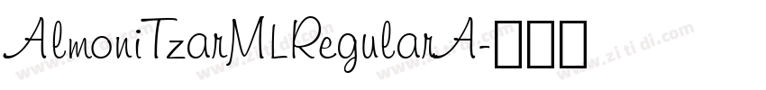 AlmoniTzarMLRegularA字体转换