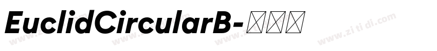 EuclidCircularB字体转换