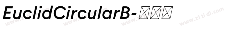 EuclidCircularB字体转换
