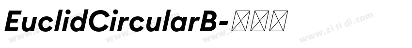 EuclidCircularB字体转换