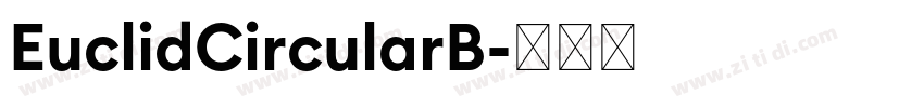EuclidCircularB字体转换