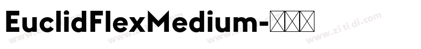 EuclidFlexMedium字体转换