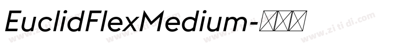 EuclidFlexMedium字体转换