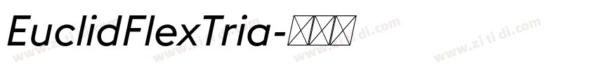 EuclidFlexTria字体转换
