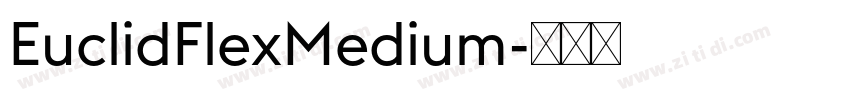 EuclidFlexMedium字体转换