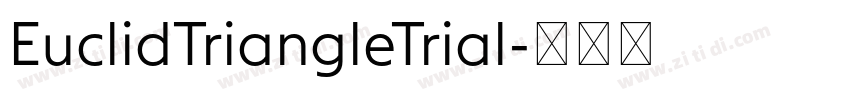 EuclidTriangleTrial字体转换