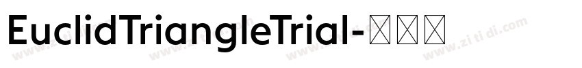EuclidTriangleTrial字体转换
