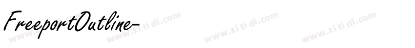 FreeportOutline字体转换