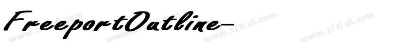 FreeportOutline字体转换