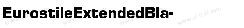 EurostileExtendedBla字体转换