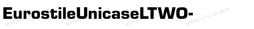 EurostileUnicaseLTWO字体转换