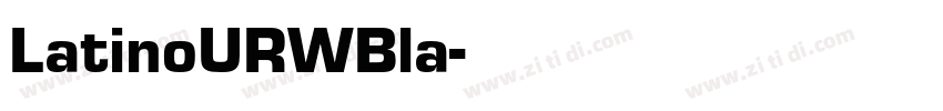 LatinoURWBla字体转换