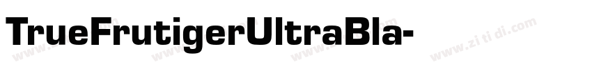 TrueFrutigerUltraBla字体转换