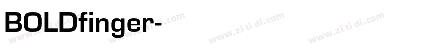 BOLDfinger字体转换