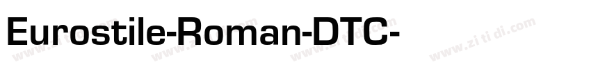 Eurostile-Roman-DTC字体转换