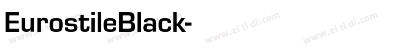 EurostileBlack字体转换