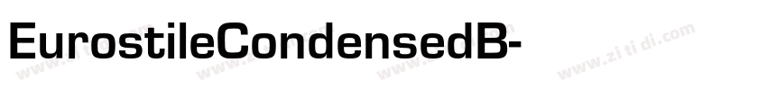 EurostileCondensedB字体转换