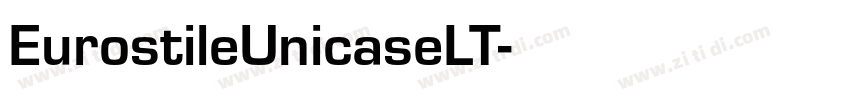 EurostileUnicaseLT字体转换