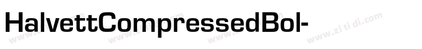HalvettCompressedBol字体转换