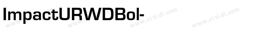 ImpactURWDBol字体转换