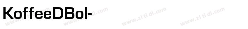 KoffeeDBol字体转换