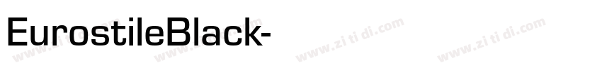 EurostileBlack字体转换