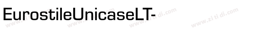 EurostileUnicaseLT字体转换