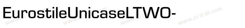 EurostileUnicaseLTWO字体转换