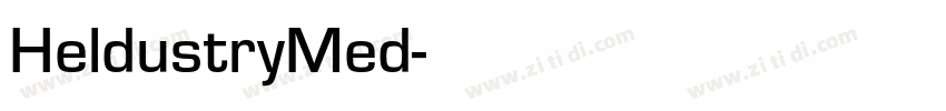 HeldustryMed字体转换