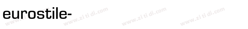 eurostile字体转换