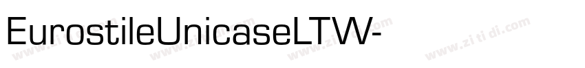 EurostileUnicaseLTW字体转换