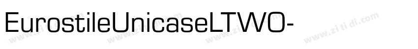 EurostileUnicaseLTWO字体转换
