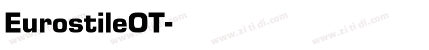 EurostileOT字体转换