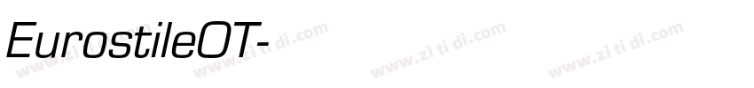 EurostileOT字体转换
