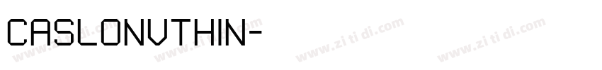 CaslonVThin字体转换