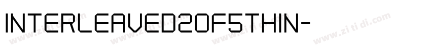 Interleaved2of5Thin字体转换