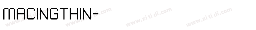MacingThin字体转换