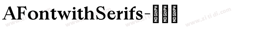 AFontwithSerifs字体转换