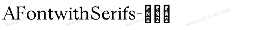 AFontwithSerifs字体转换