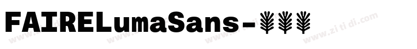 FAIRELumaSans字体转换