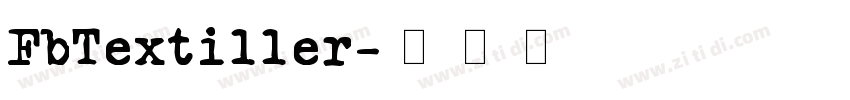 FbTextiller字体转换